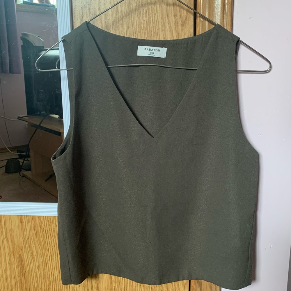 Babaton Tank Olive Green/Grey